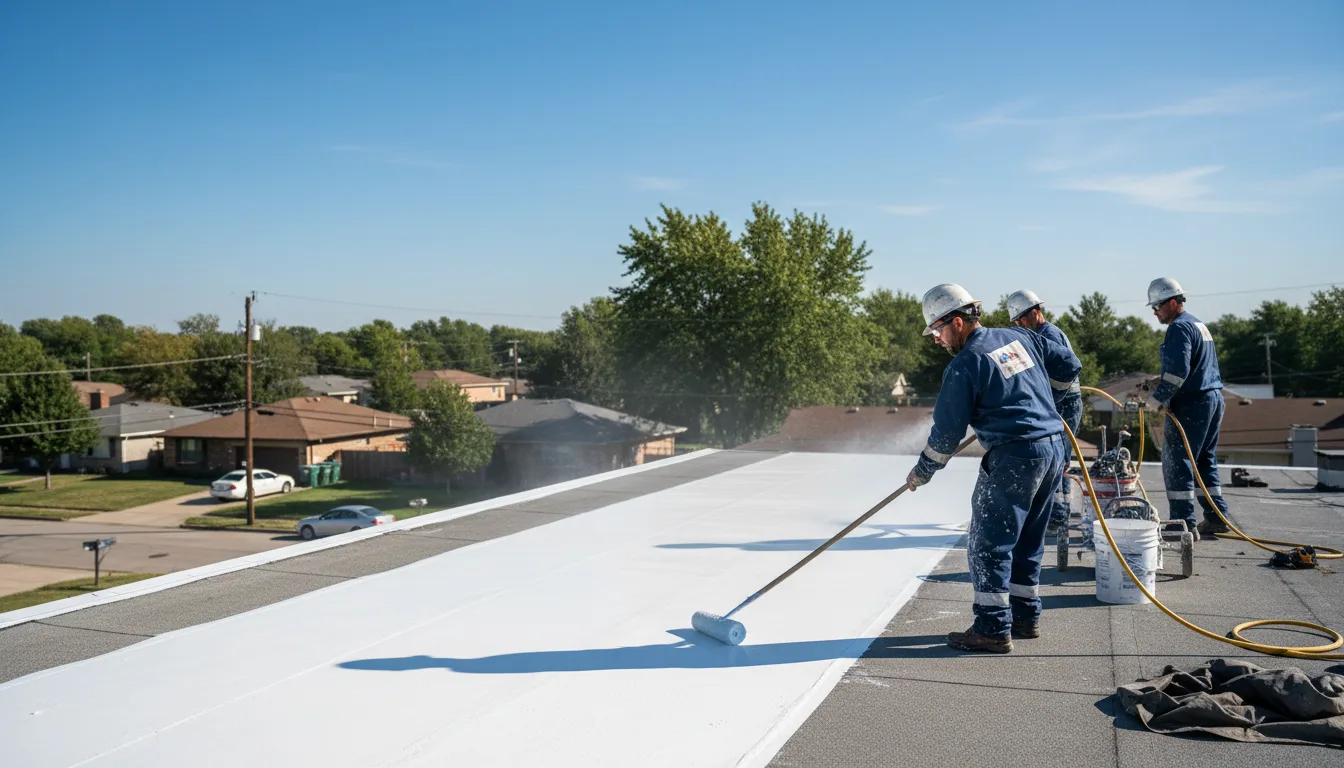 Commercial roof coating in Westwood, CA near me